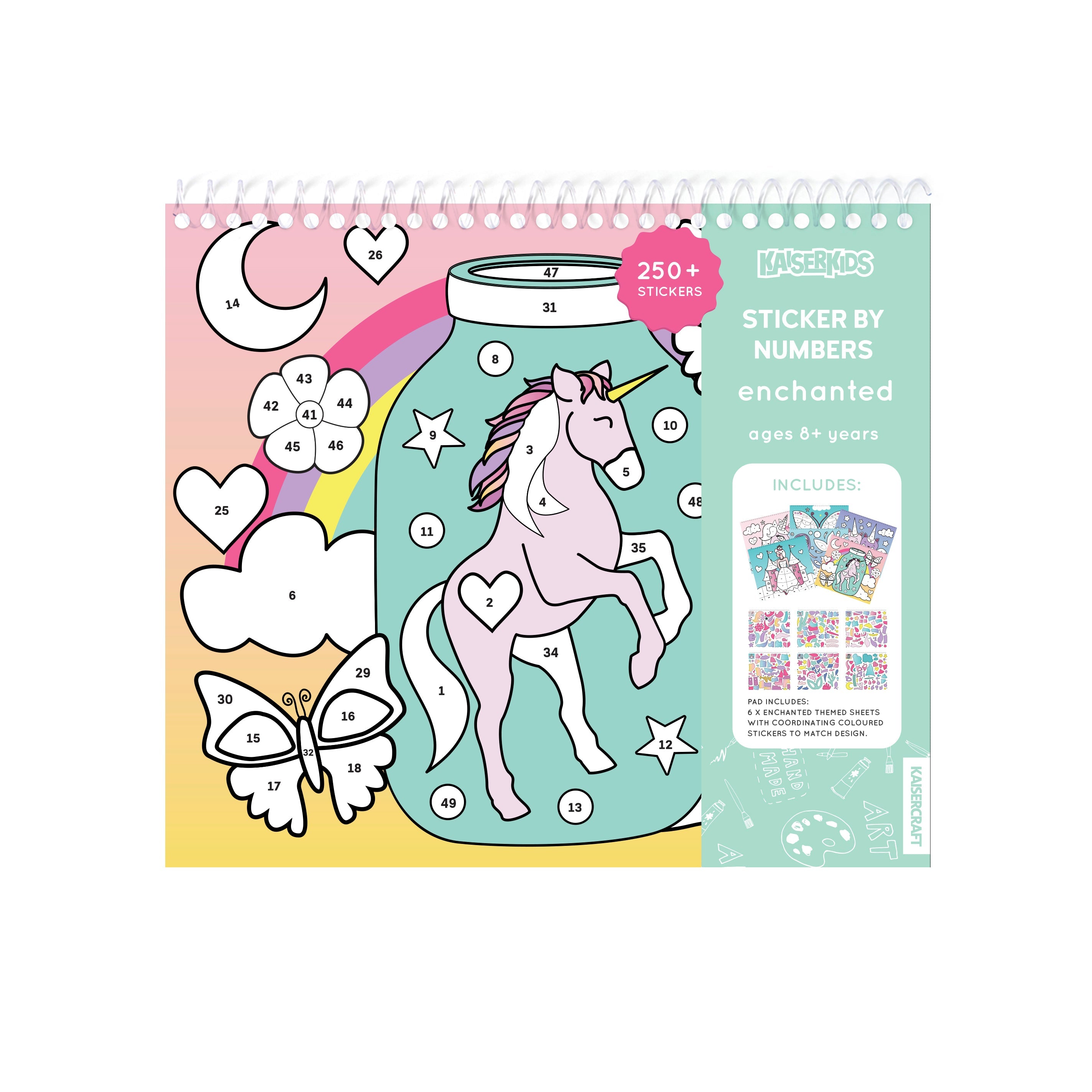 Kaiser Creative Club - Kids Sticker By Number - ENCHANTED